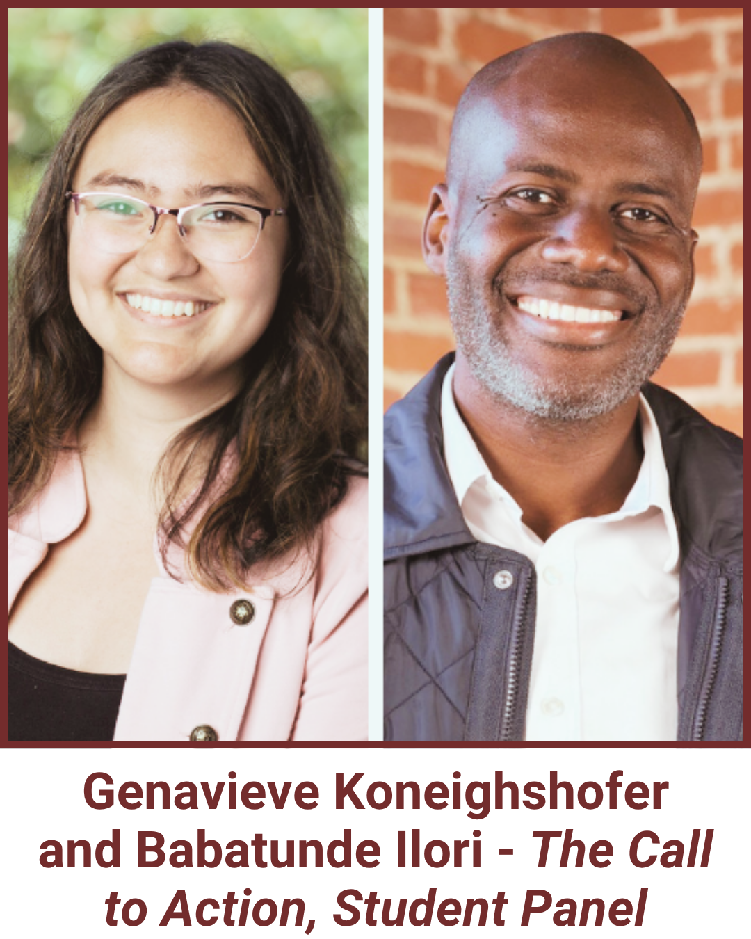 Gevavieve Koneighshofer and Babatunde Ilori